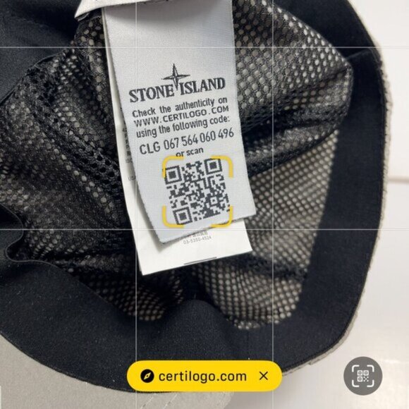 Stone Island NYLON METAL IN ECONYL Compass Patch Cap Grey Silver - Picture 8 of 10